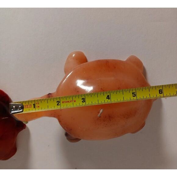 Lot of 2 Vintage Turtle Candle Glazed Wax Plastic Eyes Luccia Miami FL - Picture 6 of 16